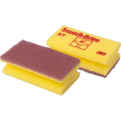 Sponge - scrubber SCOTCH-BRITE 57, 13 x 7 x H 4.5 cm, pcs